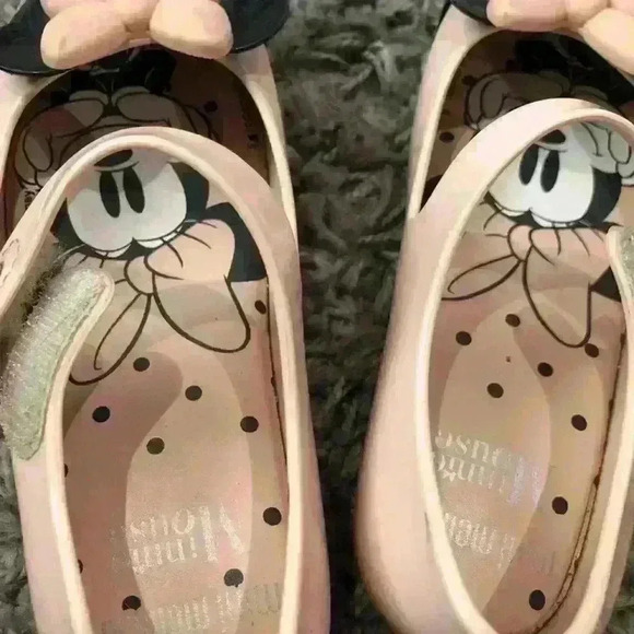 Mini Melissa Minnie with Bow Ballerina Shoes Sz 10 - Picture 8 of 10